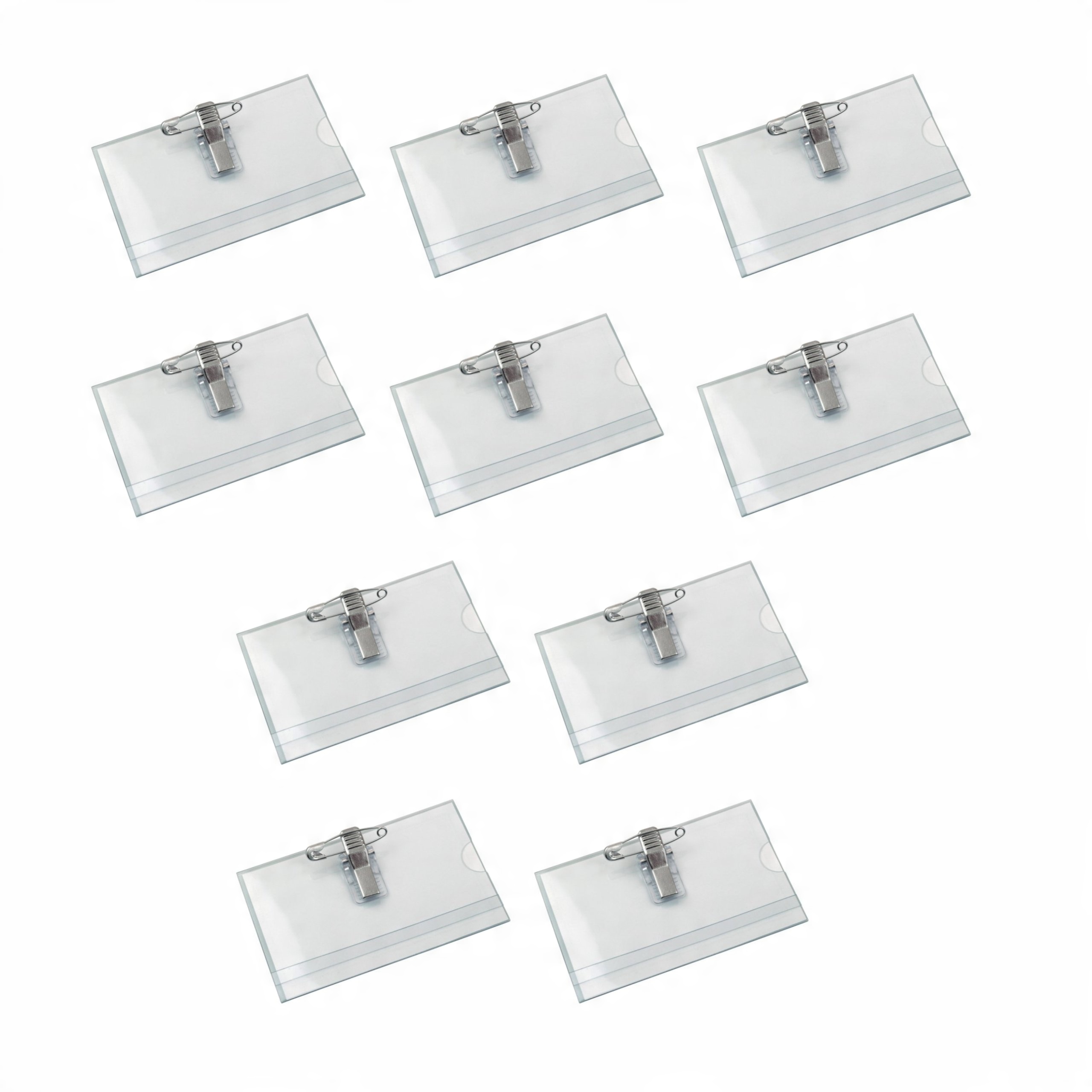 

Identyfikator z agrafką klipsem 57x90mm CT-123 x10