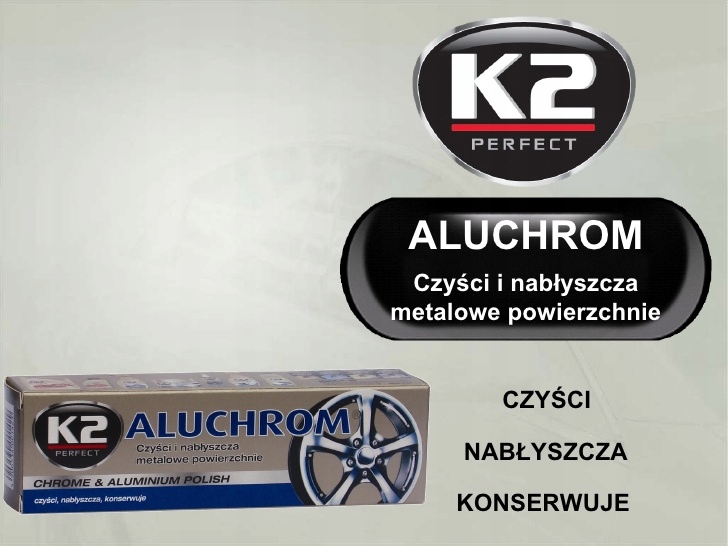 K2 aluchrom PASTA DO CHROMU I ALUMINIUM 952 Rodzaj polerowanie lakieru