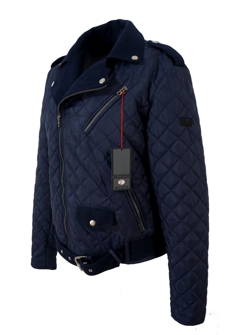 KURTKA RAMONESKA PIKOWANA M Granat Lekka NOWOŚĆ N1 Długość do bioder