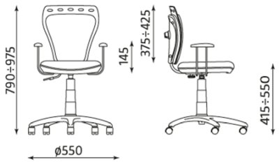 Krzesło obrotowe Ministyle DINOzaury Nowy Styl Kolekcja MINISTYLE