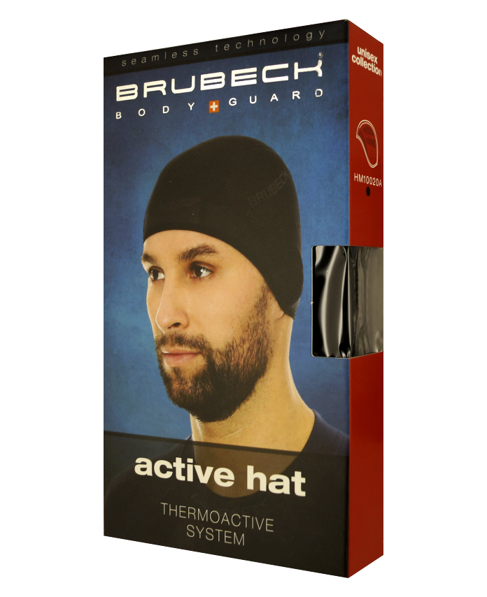 CZAPKA ACTIVE termoaktywna BRUBECK HM10020A r L/XL Kolor czarny