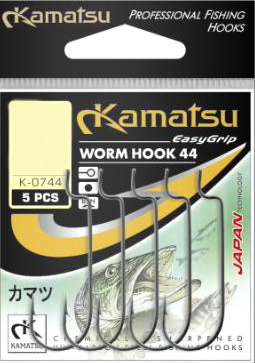 Крючки Kamatsu Worm Hook K-44 № 1/0, czeburaszka