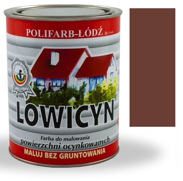 

Lowicyn farba na ocynk Brązowa RAL8016 Mat 5L