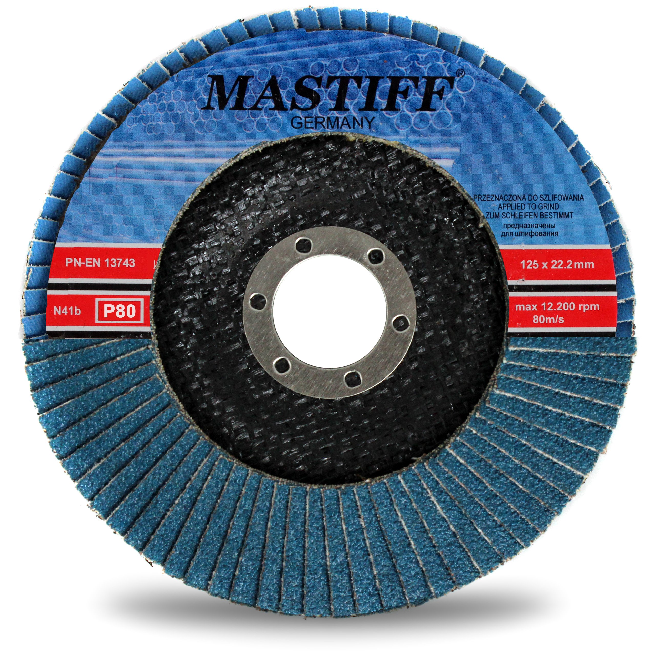 

Mastiff 125 gr. 80 Tarcza Lamelkowa Do Stali Inox