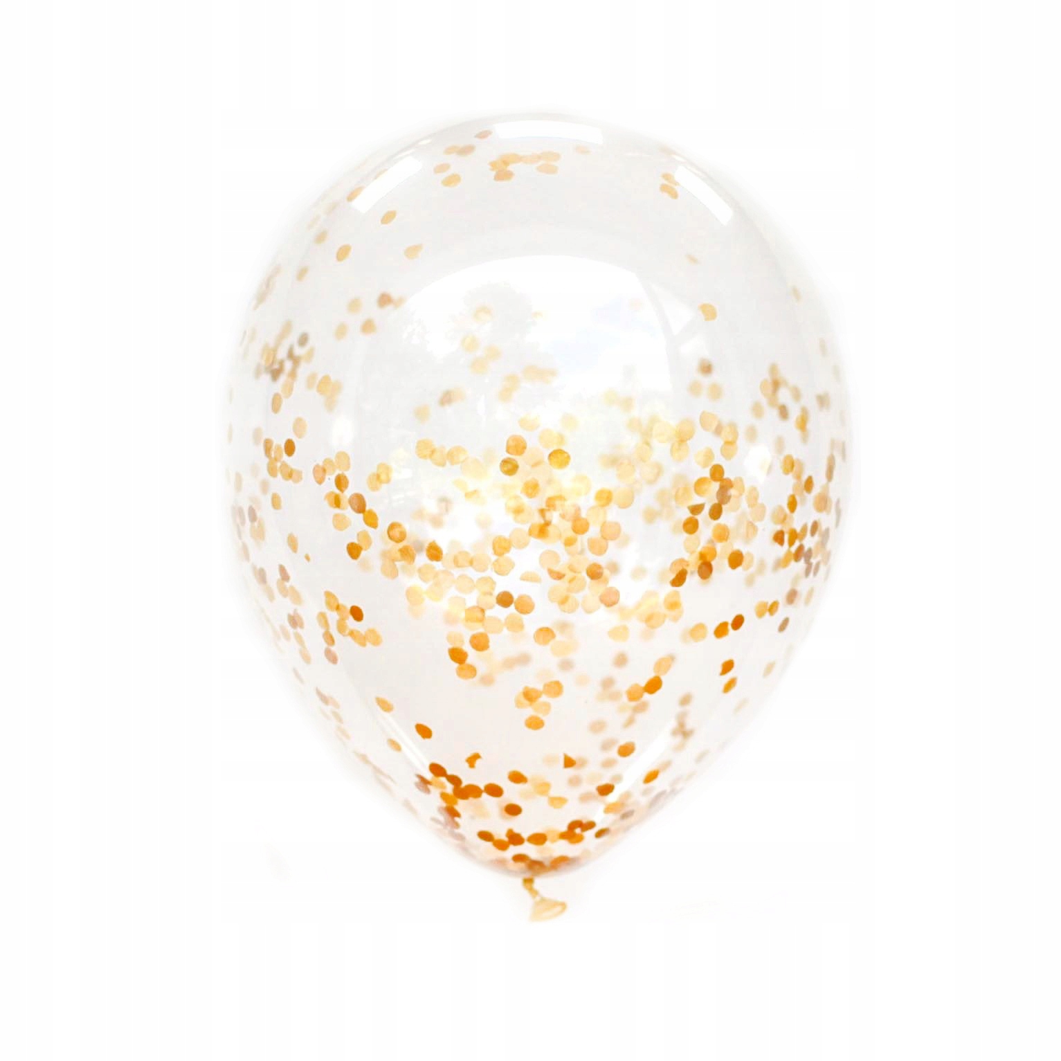 

Balony z Konfetti Złote Gold 35cm -- 5szt