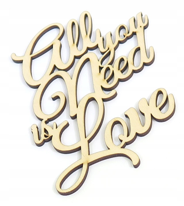 

Decoupage Dekor Sklejka All you Need is Love WO27