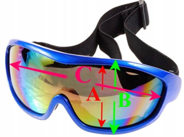 GOGLE SNOWBOARDOWE NARCIARSKIE NA SANKI +ETUI - 01 Marka Inna marka