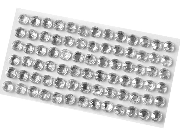 Kryształki samoprzylepne 6mm 84szt Ki: Nk22cr84