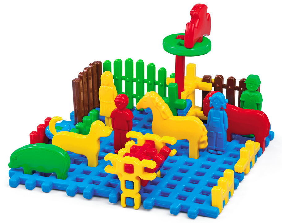 

Klocki Wafle Konstrukcyjne Mini Farma Marioinex 2