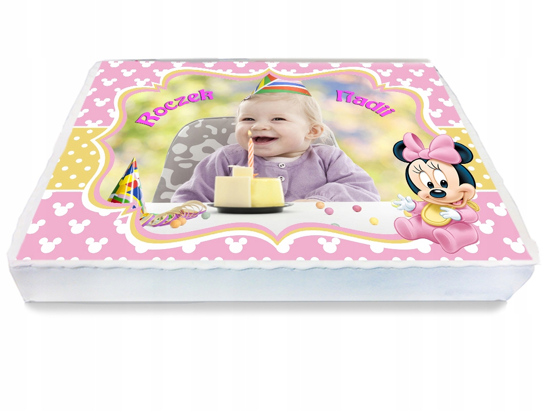 OPŁATEK NA TORT A4 ROCZEK PIERWSZE MYSZKA MICKEY 7 Marka Madi