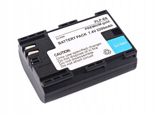 

Akumulator bateria 2200mAh LPE6 Canon D60 Mkii 5D