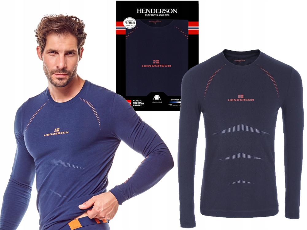 KOSZULKA dł. ręk. męska 22969 HENDERSON NORDIC - M