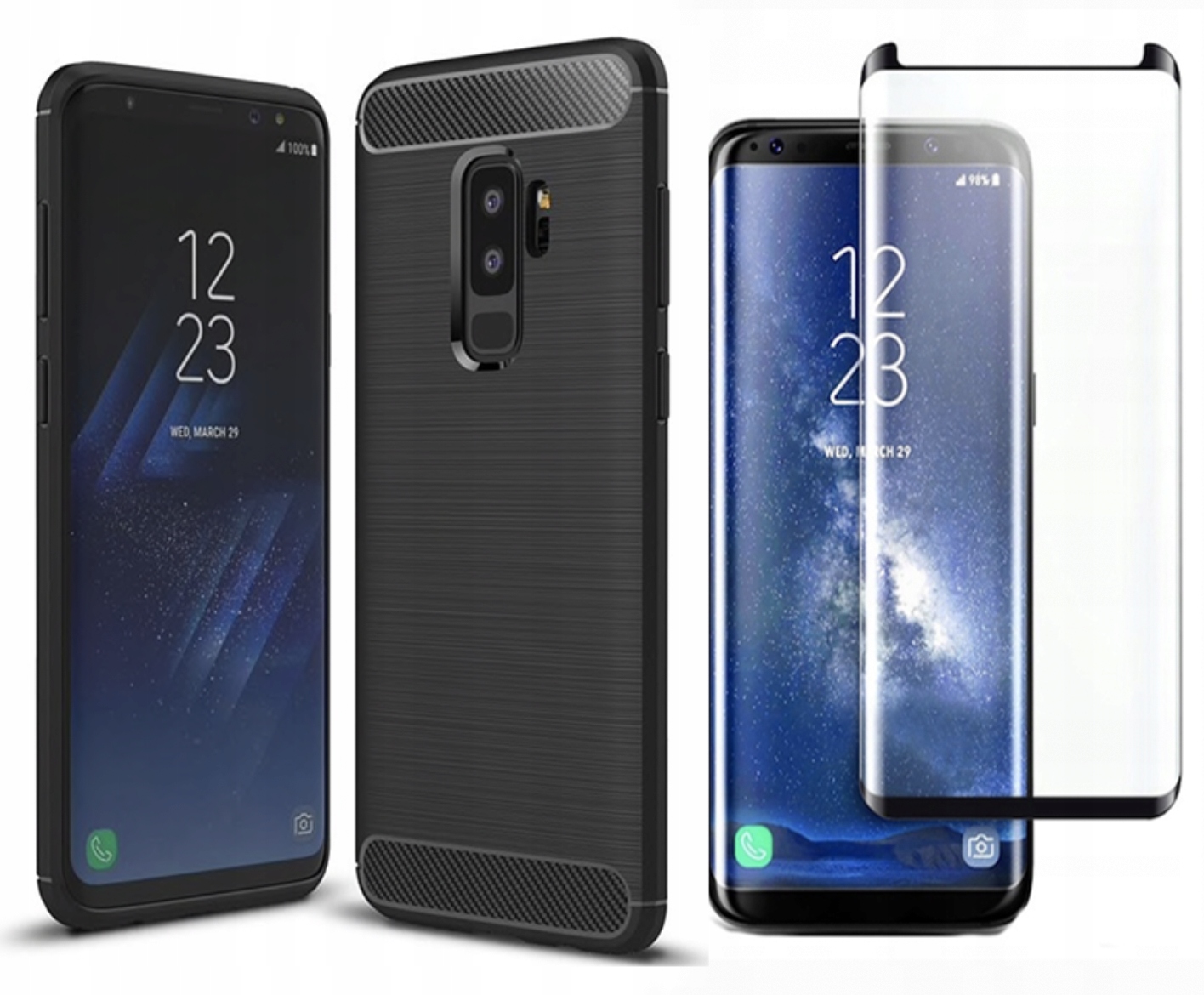 

Etui Case Carbon Do Samsung Galaxy S9 Plus Szkło