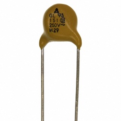 

Kondensator 2,2nF 440V ceramika Y2 R=7,5mm x5szt