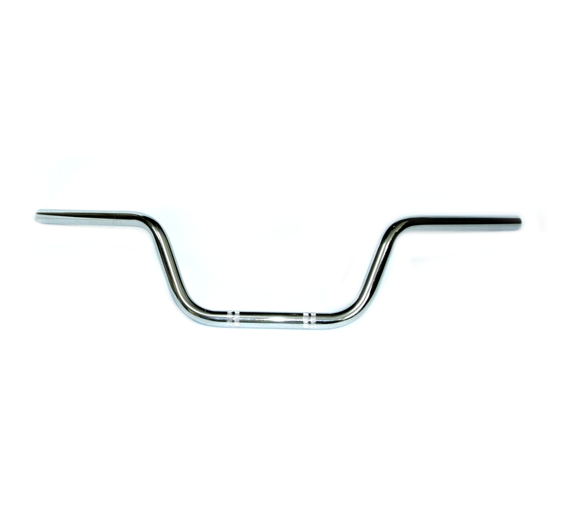 KIEROWNICA UNIWERSALNA METALOWA CHROM TOURING WYSOKA CHOPPER CRUISER 22MM