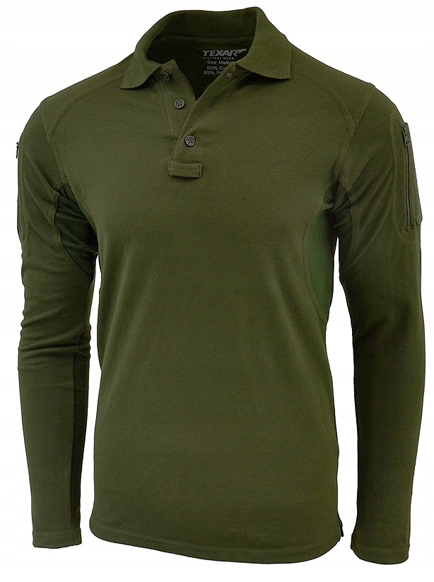 TXR Taktická MIKINA longsleeve POLO elite pro KHAKI oliv r.XL