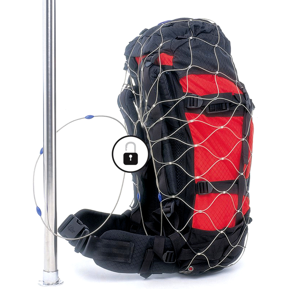 Síťka na batoh pro zabezpečení zavazadel Pacsafe