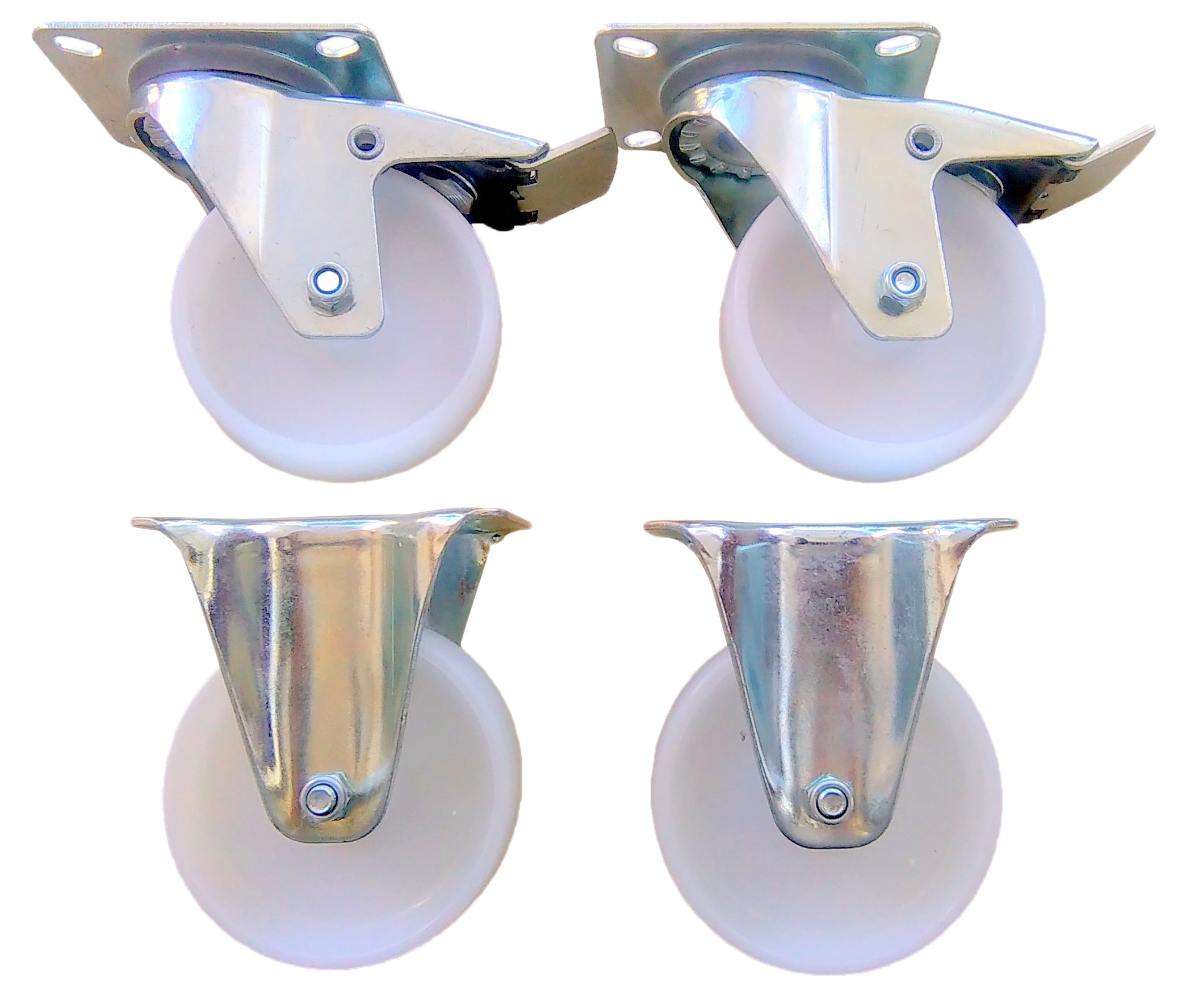 Kpl. 4 ks Kolečko kola Poliamid 125 mm 500 kg.