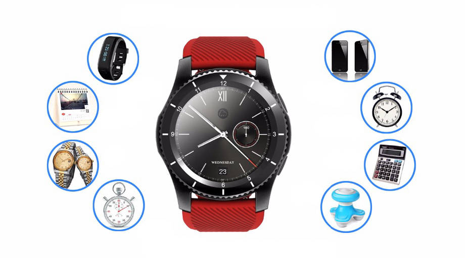 SMARTWATCH G8 ZEGAREK PULSOMETR SIM ANDROID IOS Złącza microUSB nanoSIM