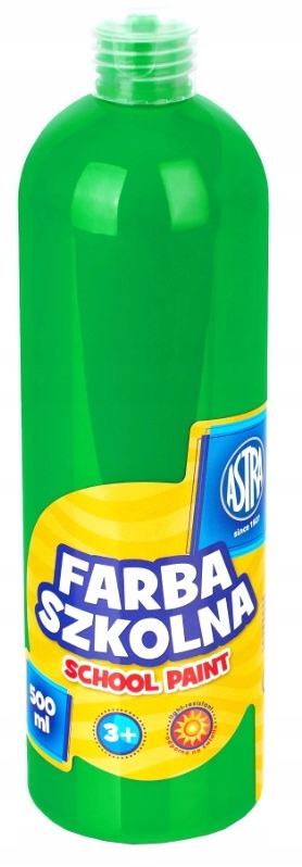 

Farba szkolna Astra plakatowe 500 ml jasno zielona