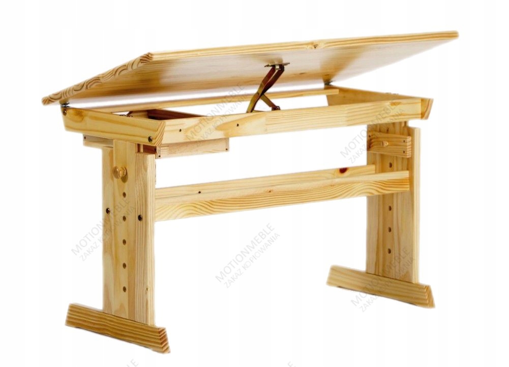 Biurko sosnowe JULIA Halmar REGULOWANE Głębokość mebla 55 cm