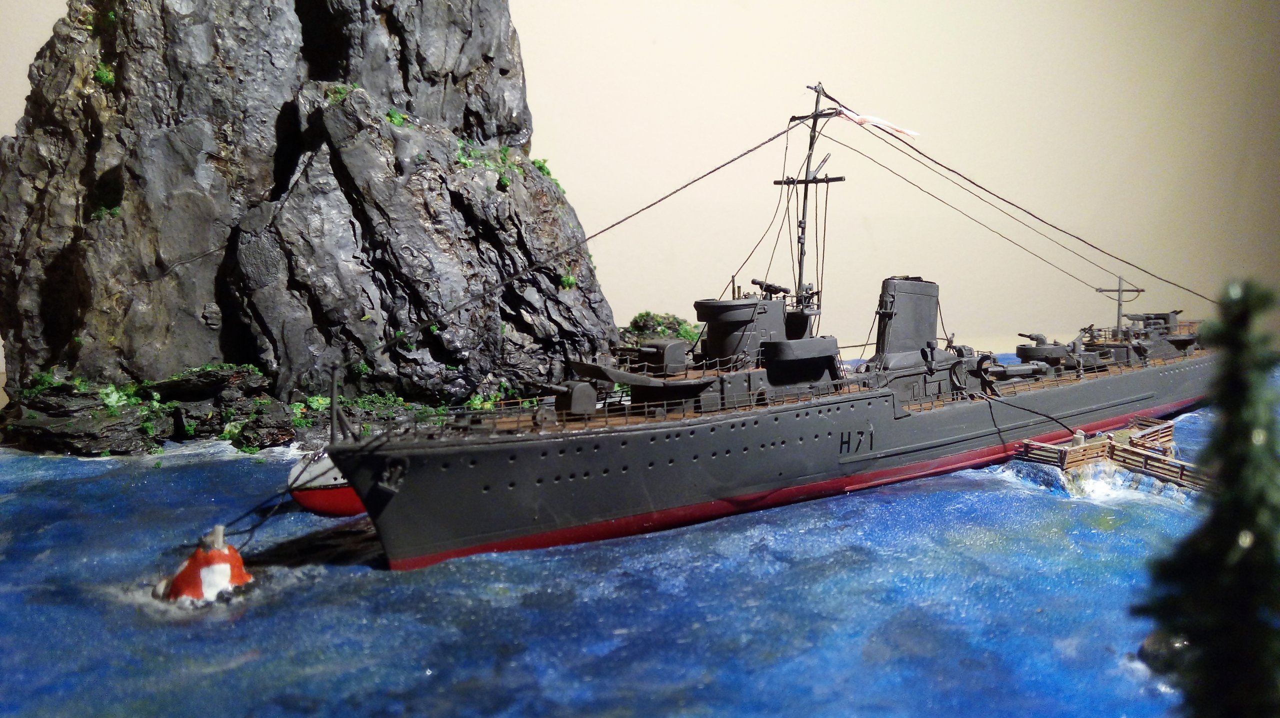 Diorama ORP Grom i ORP Sęp skala 1400 7268683346 oficjalne