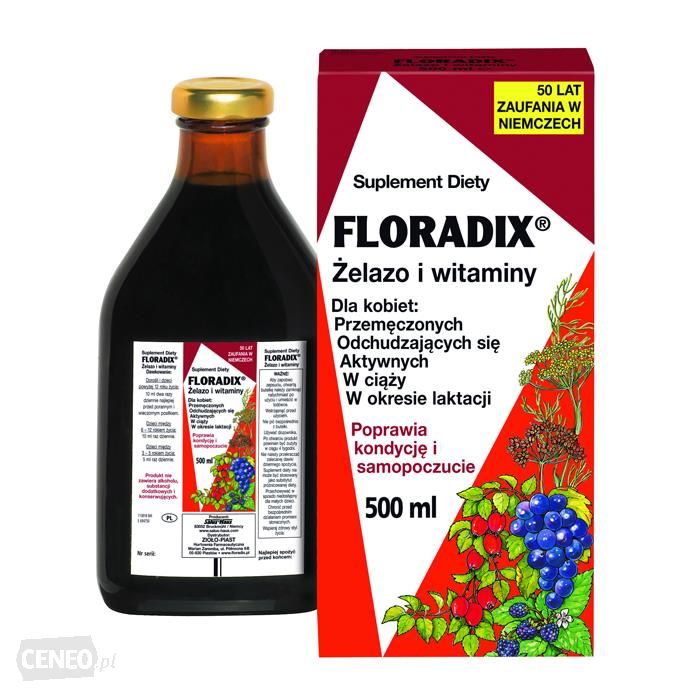 Floradix żelazo I Witaminy Tonik 500ml 7360112540