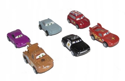 Resoraki Cars Auta Zygzak Mcqueen Zabawka 6 Sztuk 7500732225 Resoraki Cars Auta Zygzak Mcqueen Zabawka 6 Sztuk 7500732225