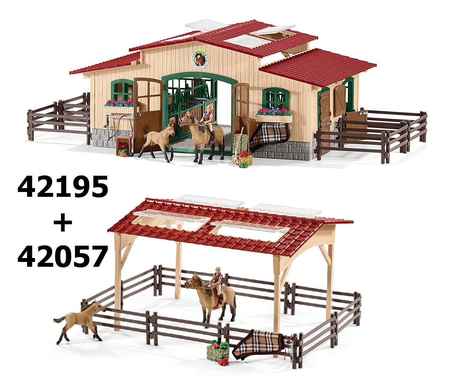 Schleich 42195 Duża Stajnia Dla Koni Wyposażenie 7306192950 Schleich 42195 Duża Stajnia Dla Koni Wyposażenie 7306192950