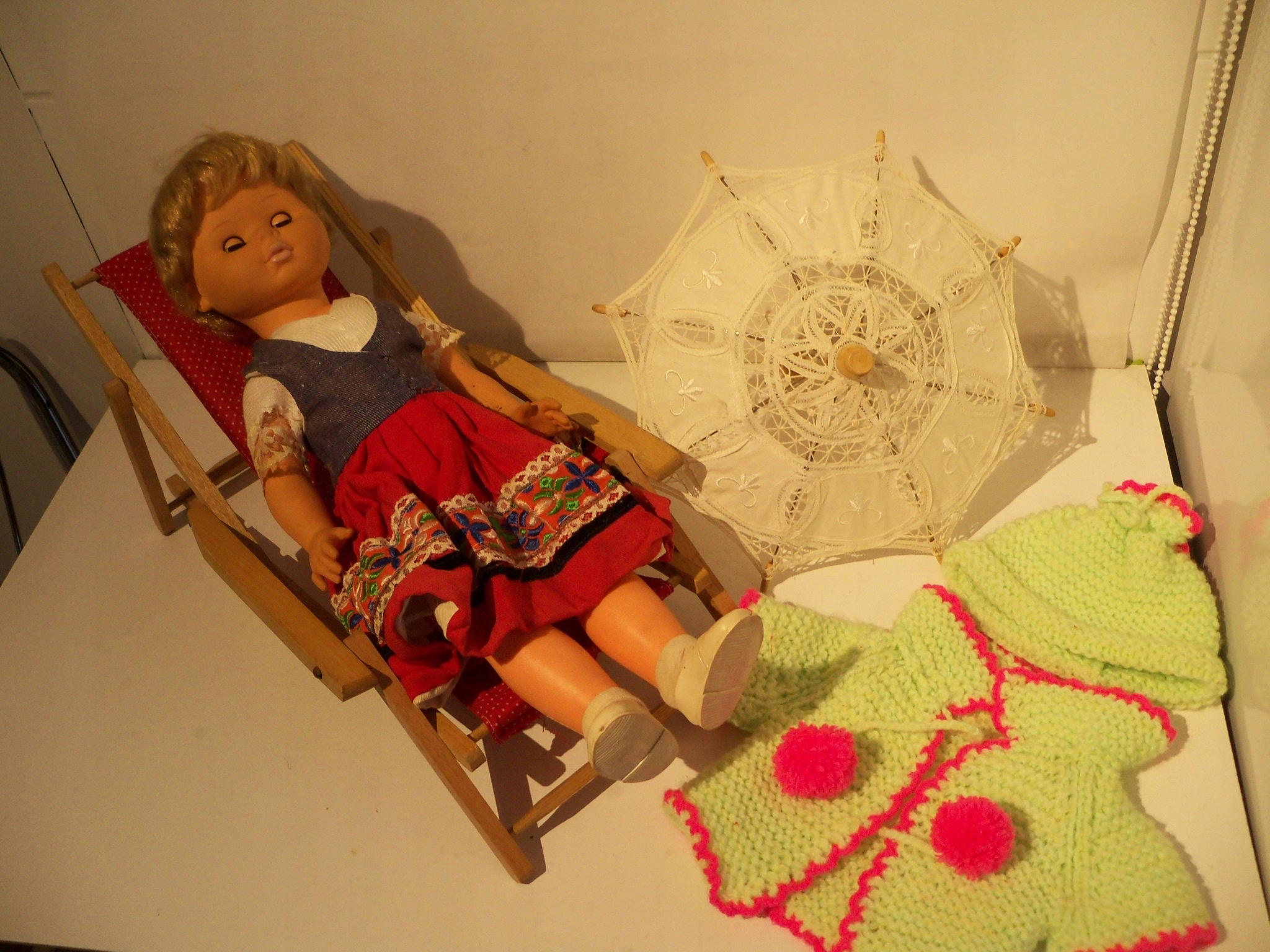 Zabawki Z Prl Lalka Na Leżaku I Inne Zestaw