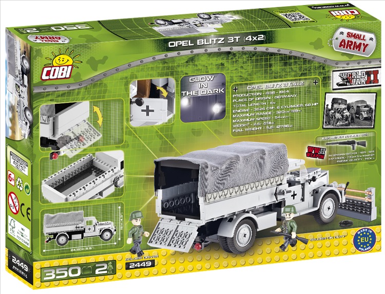 2449 Klocki Cobi Mała Armia Ciężarówka Opel Blitz 7045446573 2449 Klocki Cobi Mała Armia Ciężarówka Opel Blitz 7045446573