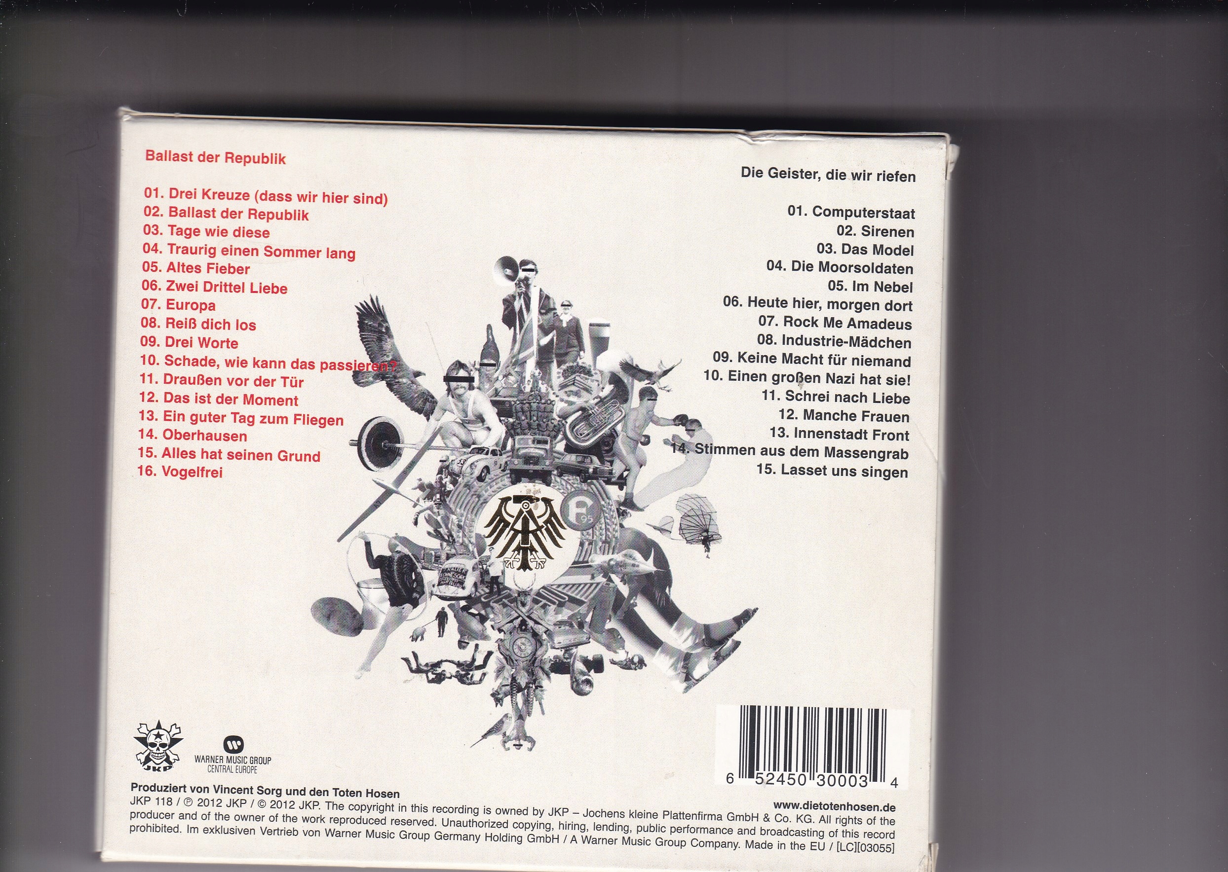 Toten Hosen Ballast Der Republik / Die Geister 2CD 7717651229