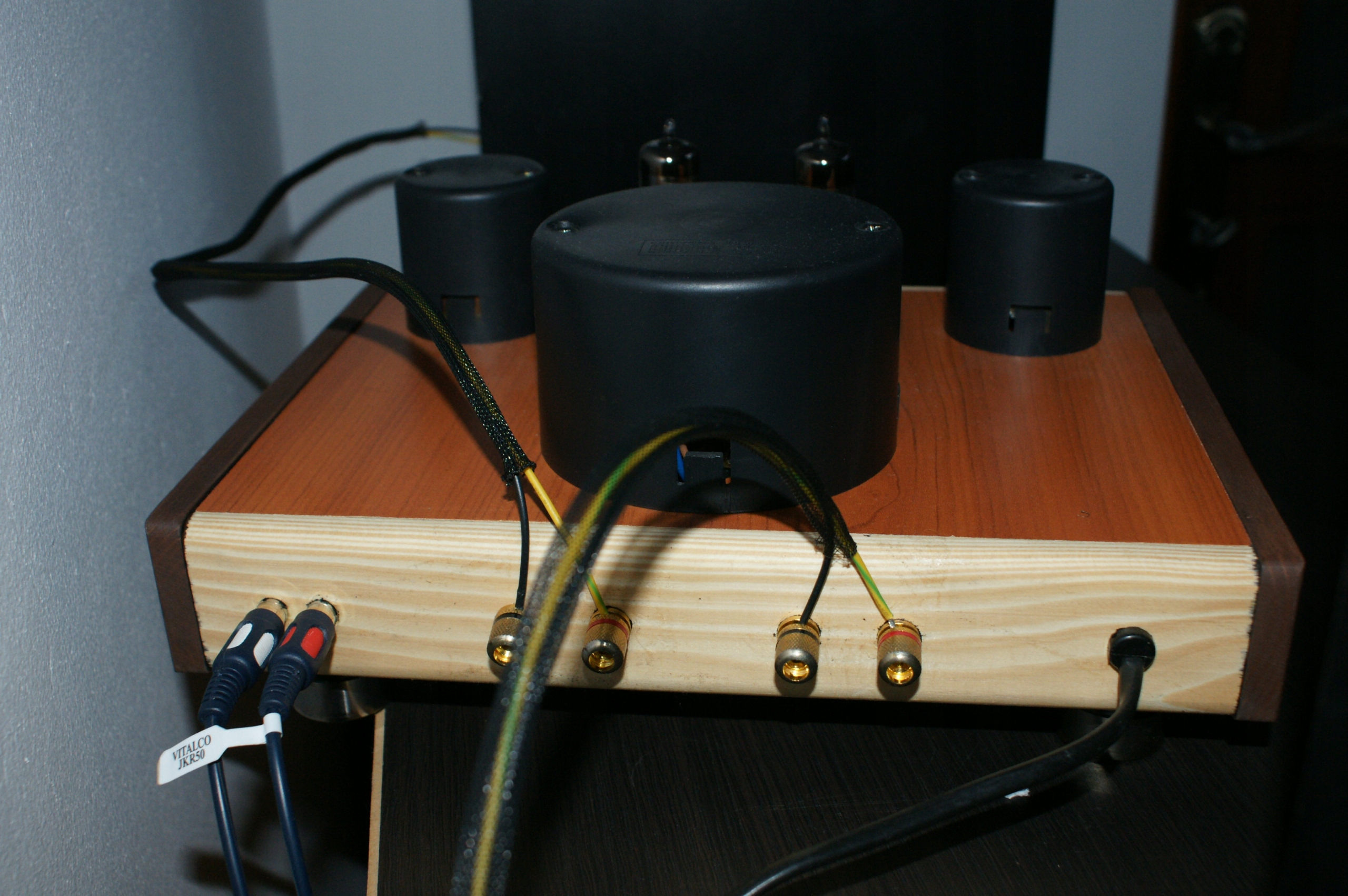 Ładny wzmacniacz lampowy DIY na ECL82 2X3wat - 7668594098 - oficjalne