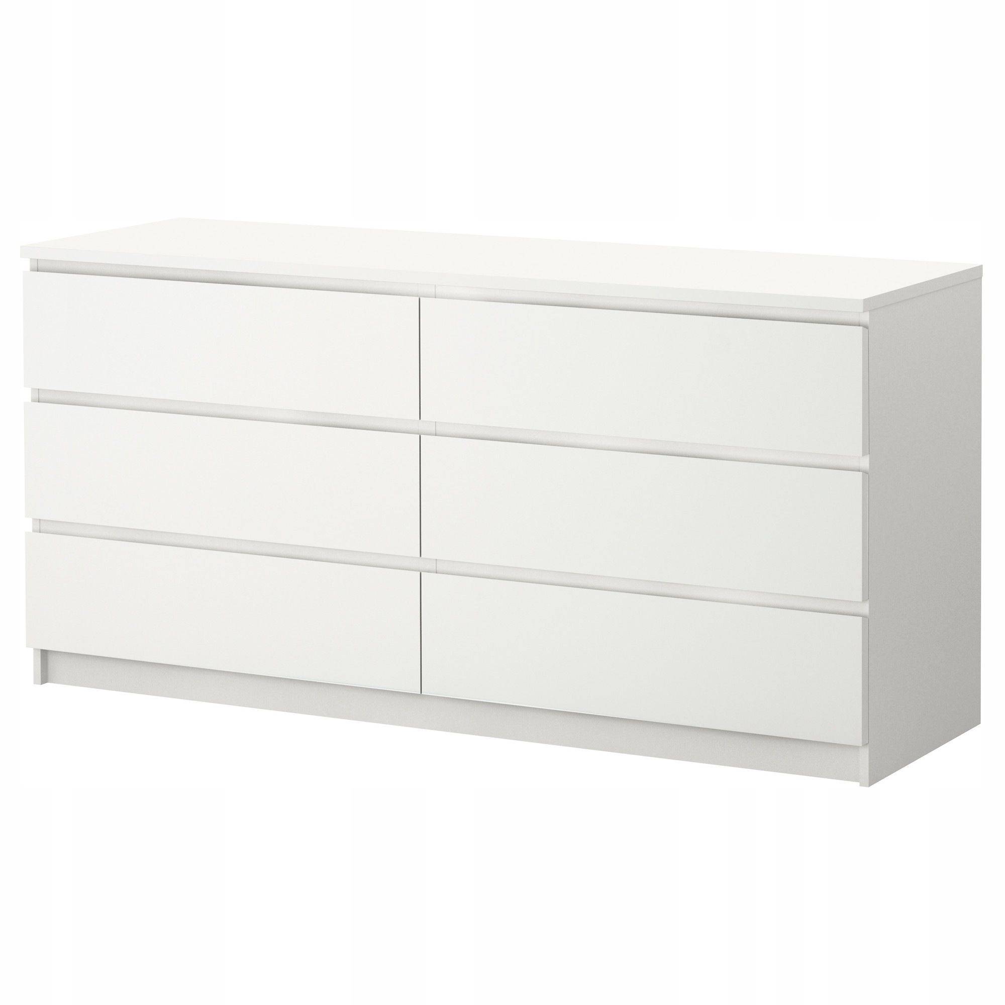 IKEA MALM Komoda 160x78cm, 6 szuflad, biały - 7401539003 - oficjalne