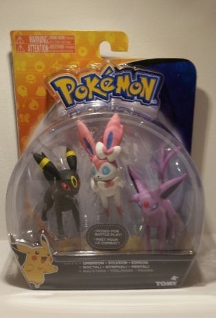 Pokemon Komplet 3 Figurek Umbreon Sylveon Espeon 7338985935