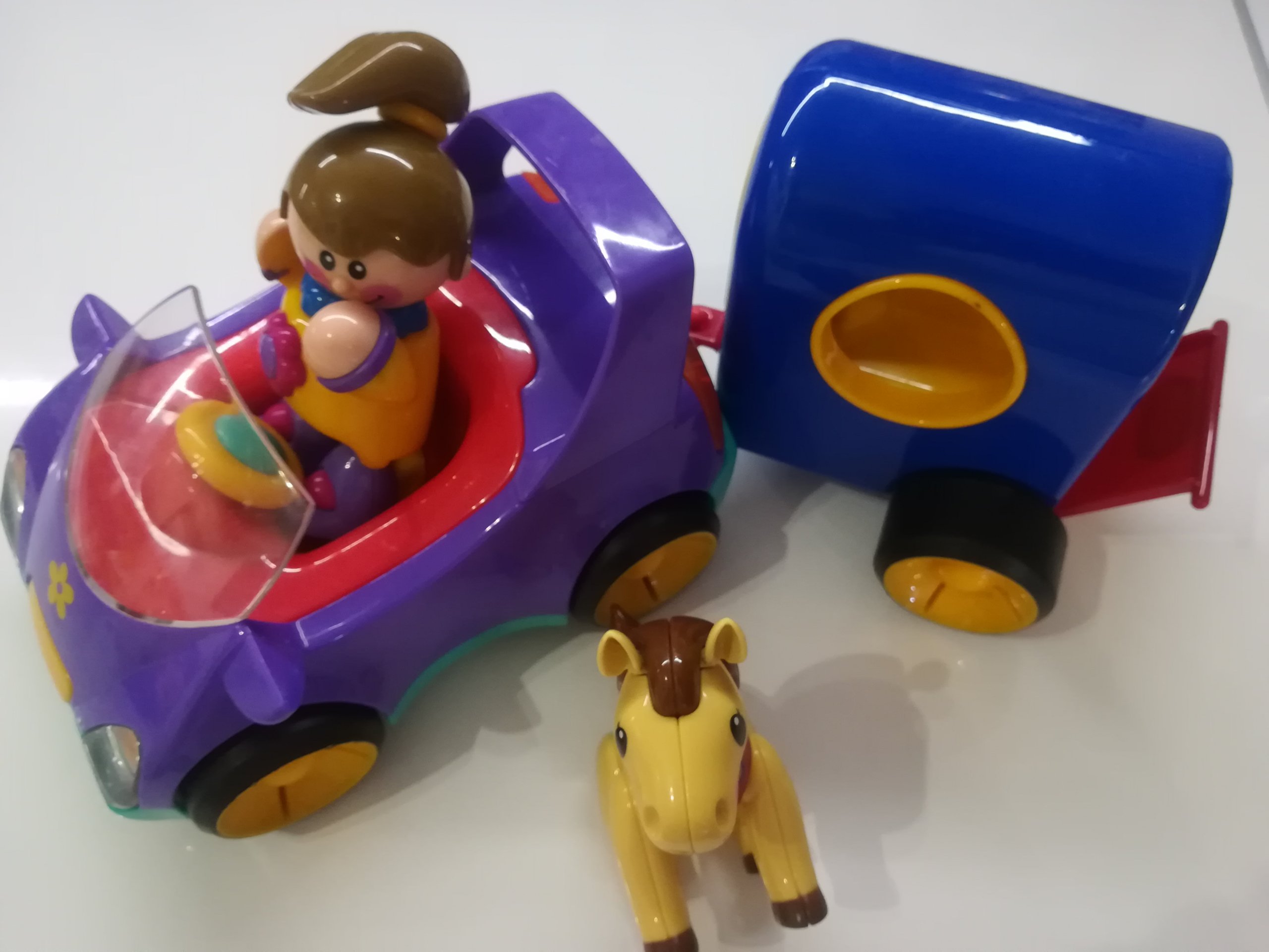 Tolo Toys Oryg Auto Z Przyczepą Koń I Kierowca 7121041780