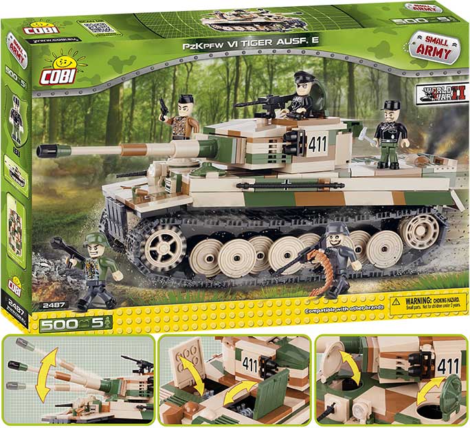 Cobi 2487 Czołg Cieżki Tiger Pzkpfw Vi Ausf E 6839219492 Cobi 2487 Czołg Cieżki Tiger Pzkpfw Vi Ausf E 6839219492