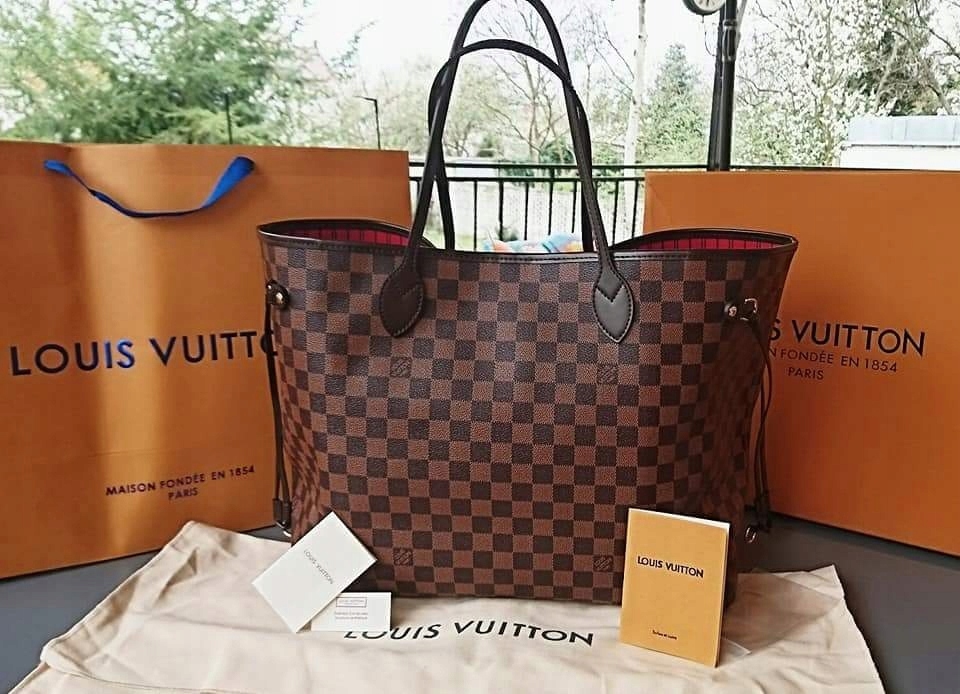 Torebka Louis Vuitton Neverfull GM Damier Ebene - 7587199806 - oficjalne archiwum allegro