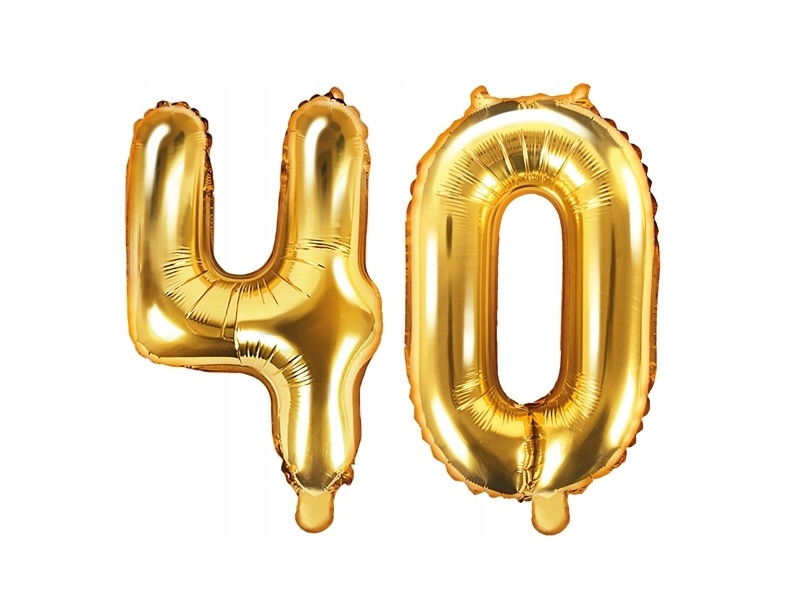 

Balony 40 złote na Urodziny 35cm FB10M-40-019