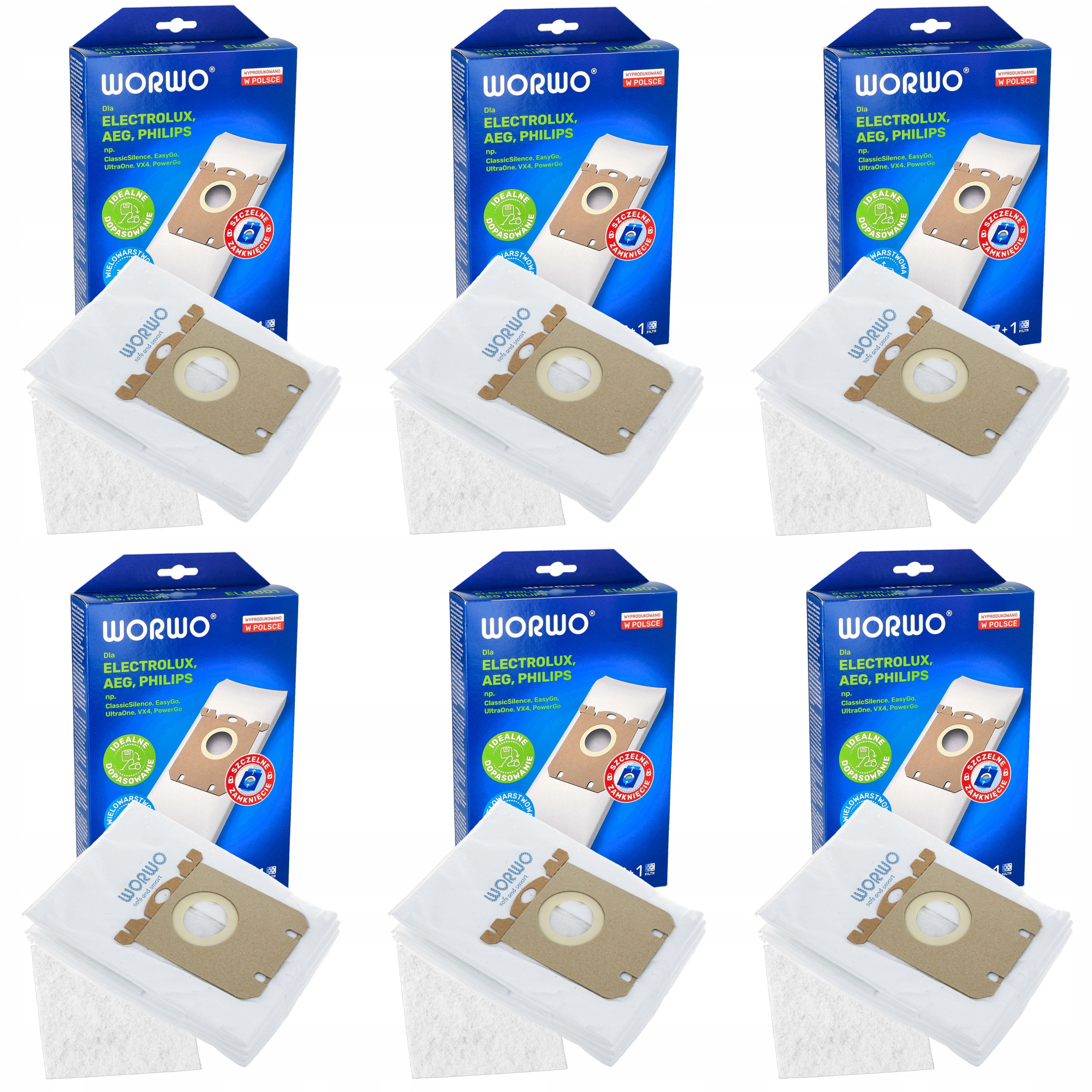 Worki Do Odkurzacza Electrolux Philips E201B 24SZT