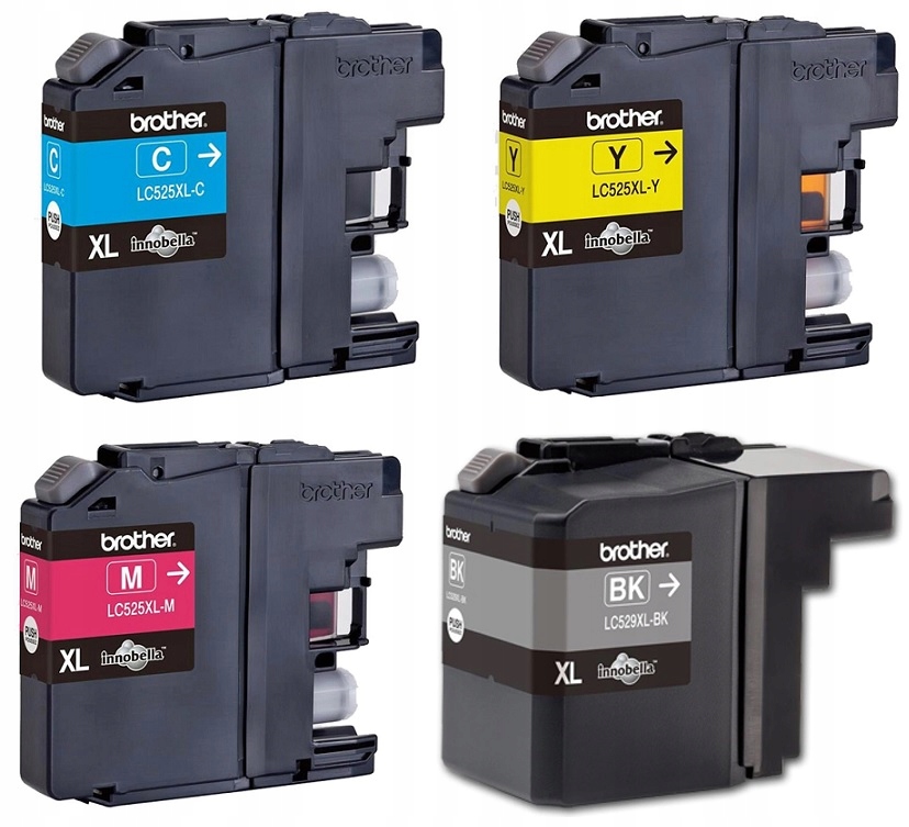 4x TUSZ BROTHER DCP-J100 DCP-J105 DCP-J200 LC529XL ...