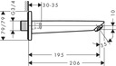 фото mini №2, Spout bathtub hansgrohe 3/ 4 whole left