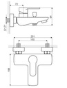фото mini №2, Excellent oxalia bathtub faucet wall-mounted