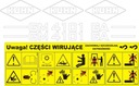 Наклейки kuhn ga 300 gm 301 280 380 7301 gmd 45015, с разборки недорого