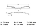 Trw lucas руль 22mm cross medium цвет tytanowy9