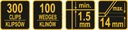 фото mini №3, Calipers/ clip to regulation slabs vorel 400 pcs.