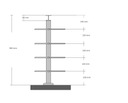 фото mini №3, Rack stainless steel fi 42, 4 mm balustrade balcony or stairs