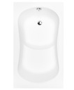 фото mini №3, Trough rectangular acrylic besco aria rehab drain sideways 120 x 70 centimeters