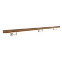 фото mini №2, Handrail wall-mounted wooden 40x40 280cm oak color