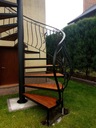 фото мини №2, Лестница изогнутый наружные balustrady кованые кузнец